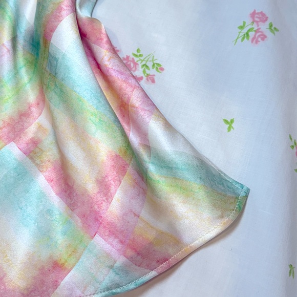 CAMI NYC TOP Raven Printed Silk Top NWT Size L - Picture 3 of 8